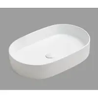 Sanilux Waskom opus keramiek met extra dunne rand mat wit