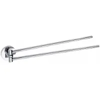 Sapho Dubbele Handdoekhouder X-Round Draaibaar 42 cm Chroom