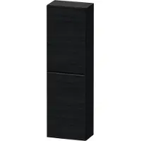 Duravit Hoge kast d-neo kolomkast wand 132 cm linksdraaiend mat eiken zwart