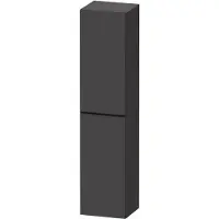 Duravit Hoge kast d-neo kolomkast wand 176 cm linksdraaiend mat grafiet