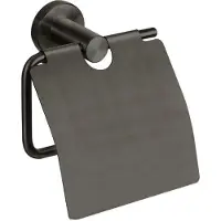 Best design Moya toiletrolhouder met klep gunmetal