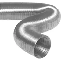 Boss & Wessing Semi-Flexibele Slang Ø 150mm 2 Meter Lang Aluminium