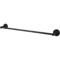 Haceka Kosmos enkele handdoekhouder 60cm zwart mat