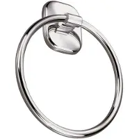 Aqualine Rumba handdoekhouder cirkel, chroom
