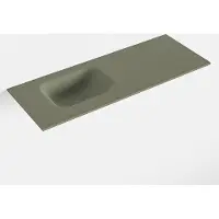 Mondiaz lex army solid surface inleg wastafel voor toiletmeubel 80 cm. Positie wasbak links