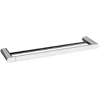 Sapho Flori dubbele handdoekhouder 600x127mm, chroom