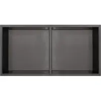 Qisani Inbouwnis Flow Dubbel Geborsteld Gun Metal