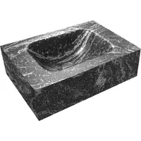 Mondiaz Fontein vrijhangend eden solid surface 40x12x23 cm lava