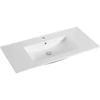 Sanilux Wastafel classic 100x47x2,5 cm keramiek wit