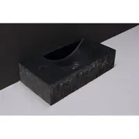 Forzalaqua Fontein venetia graniet gezoet en gekapt zonder kraangat links 40x22x10 cm