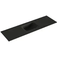 Mondiaz lex urban solid surface inleg wastafel voor toiletmeubel 100 cm. Positie wasbak midden