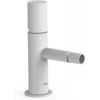 Tres Bidetmengkraan Study Exclusive 1-Knop Uitloop Recht 8 cm Rond Mat Wit