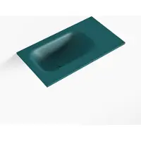 Mondiaz EDEN Smag solid surface inleg wastafel voor toiletmeubel 40cm. Positie wasbak links