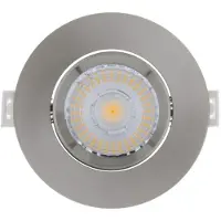 Sanimex Inbouw LED-spot 4 Stuks Njoy IP44 Dimbaar 6W 430 Lumen Geborsteld Aluminium