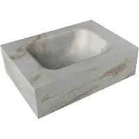 Mondiaz Fontein vrijhangend eden solid surface 40x12x23 cm frappe