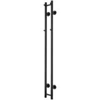 TVS Elektrische Radiator ELDO 2 Mat Zwart met Timer 140x13.5 cm