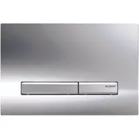 Geberit Sigma50 bedieningsplaat - 2-toets spoeling - vierkant - glans chroom 115.788.21.2