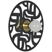 Market Set Wandlampe , Labyrinthe, dimbare, Zwart, Woonkamer, Metaal, Designer