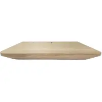 Furniture Legs Europe Wandplank eiken 40 bij 20 cm van 3 cm dik massief hout met verjongde facetrand - Zwevend te monteren