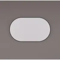 HiPP Spiegel design spv 8600 ovaal met frame mat zwart