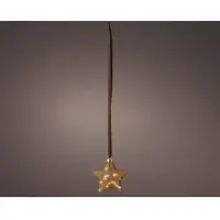 Décoris Micro Led Ster - 15 Led's - Warm Wit - 20cm - Binnen - Goud