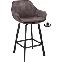Gister&Vandaag Barkruk Luxury Adore Grijs | Zithoogte 65 cm of 80 cm, 80cm zithoogte