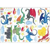 Hiccups for Kids Hiccups Muurstickers Dragon Alert