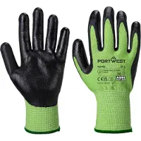 Portwest Green Cut Glove - Nitrile Foam