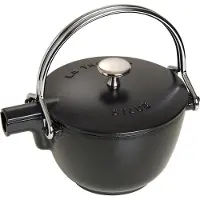 Staub Ronde theepot - zwart 1,15 l
