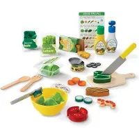Melissa & Doug Saladeset Snijden en bereiden - 52-delige houten en vilten speelstukken