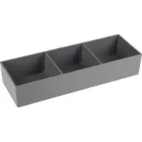Differnz Lade Organizer voor Schuiflade †“ Opbergbakjes †“ Kunststof Sorteerbakjes - 32 x 11 x 6 cm †“ Grijs