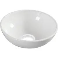 Wiesbaden Opbouw waskom kimo 28x28x10 cm keramiek wit