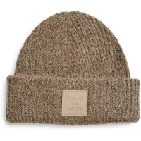 Pieces Beanie met omslag en patch, model 'PYRON'