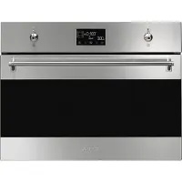 Smeg Micro combi Galileo Oven Oven , Classici, 45 cm, Combi-magnetron, Roestvrij staal, Vapor Clean
