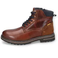 Camel active Veterboots 'Boston' donkerblauw / bruin