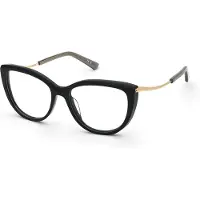 Nina Ricci Bril - - VNR412 - Zwart (Glanzend zwart) - Acetaat - 53/16/140