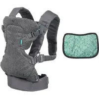 Infantino Grijze Draagrugzak voor Baby's - Geschikt van de Geboorte tot 14,5 kg