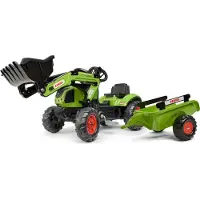 Falk Claas Arion 410 - Pedaaltractor met voorlader en aanhanger - 2-5 jaar