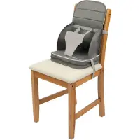 Bebeconfort Bebecomfort Travel Booster hoge stoel voor kinderen, draagbaar en opvouwbaar, extra bekleding, voor kinderen vanaf 6 maanden tot 3 jaar (15 kg), Grey Mist