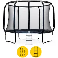 BLITS Urban trampoline - Ø 427 cm - Zwart