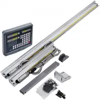Vevor 2-assige digitale lineaire schaal met hoge precisie, 220V lineaire schaal, 10 voet digitale weergave lineaire schaal met hoge precisie