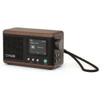 Pure Radio Classic Mini Zwart/Walnoot