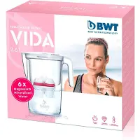 BWT Vida, waterfilterkan, 2,6 liter, transparant, wit