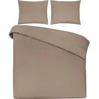 DoubleDry Dekbedovertrek 100% natuurlijk katoen eenpersoons 140x200/220 cm + 1