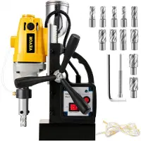 Vevor SDT MD40 magnetische boor met 13-delige 1 inch HSS ringfreesset
