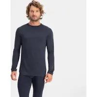 Nomad Tech Thermal Longsleeve Heren | Donkergrijs | M | Warme baselayer | Merinowol en polyester mix | Thermische regulatie en vochttransport | Anti-geur