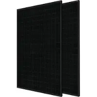 LDY 2 zonnepanelen, kant-en-klaar, inclusief montage voor platte daken - 600W - VOLLEDIG ZWART - Geschikt voor platte daken - Compleet