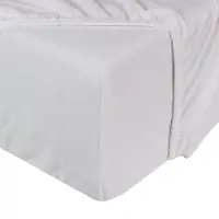DoubleDry Molton hoeslaken matrasbeschermer 90x200 cm badstof stretch -