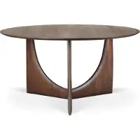 Ethnicraft Geomotric eettafel rond 150cm teak/bruin