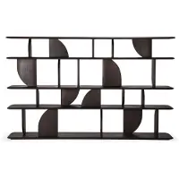 Ethnicraft - Geometric Rack - Varnished Teak - Dark Brown - Planken - Alain Van Havre - Bruin - Hout